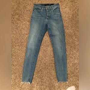 Banana republic high waist button skinny jeans size 25